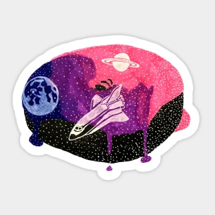 Space Donut Sticker